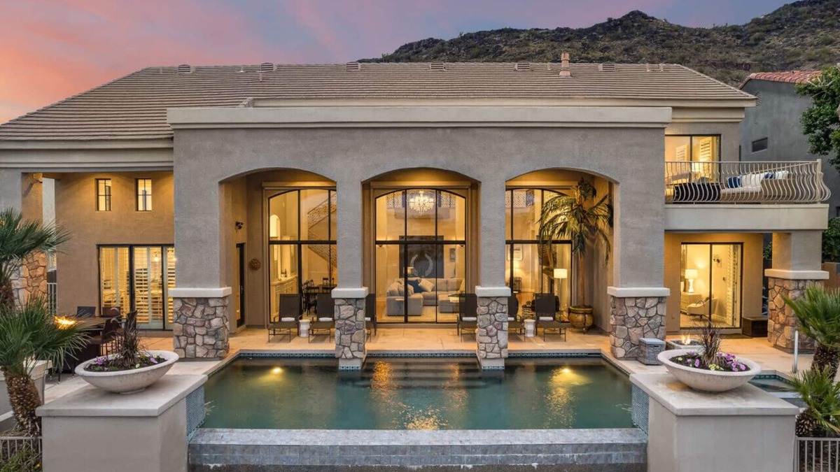 Arrowhead Lakes House | The Estate- Beautiful home with heated pool and pontoon boat.
