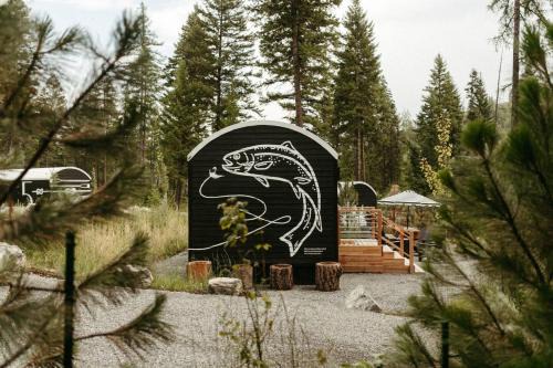 Lakeside House | The Fish Haus A Montana Tiny Cabin Forest Retreat