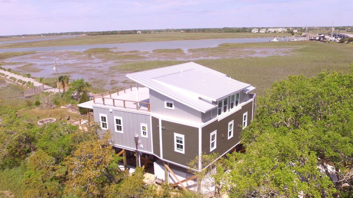 Folly Beach Apartment | The Folly River Flat at Folly Beach - Luxury Apartment WITH DEEP WATER DOCK !