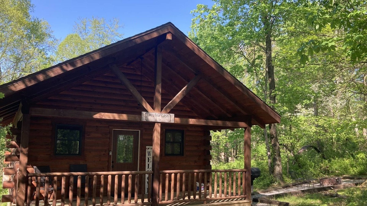 Logan Cabin | The Lazy Bear at Lake Logan Hilltop
