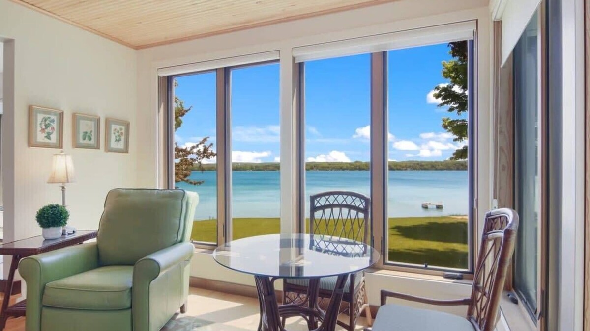Leland House | The Lookout on Lake Leelanau - Private Waterfront