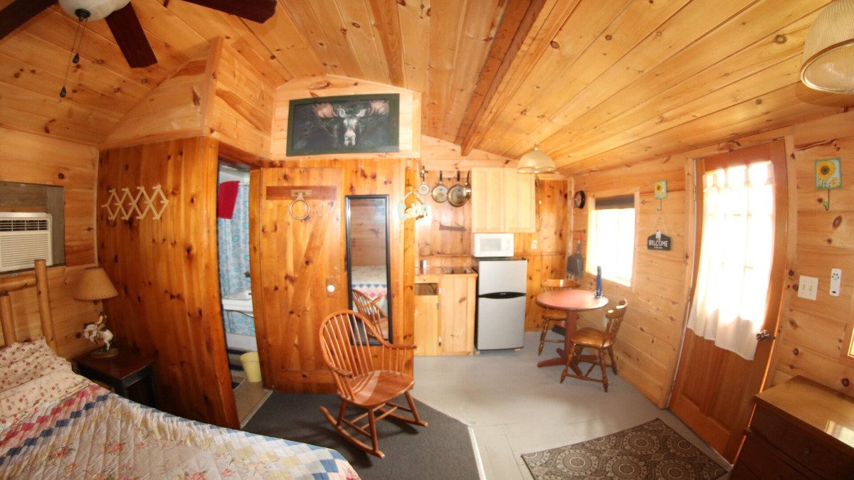 Alton Cabin | The Love Nest-Pine lined walls 1 room efficiency cabin #4
