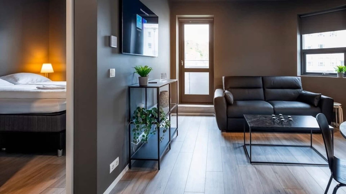 Vestmannaeyjar Apartment | The New Post Office 1 bedroom apartment w. balcony