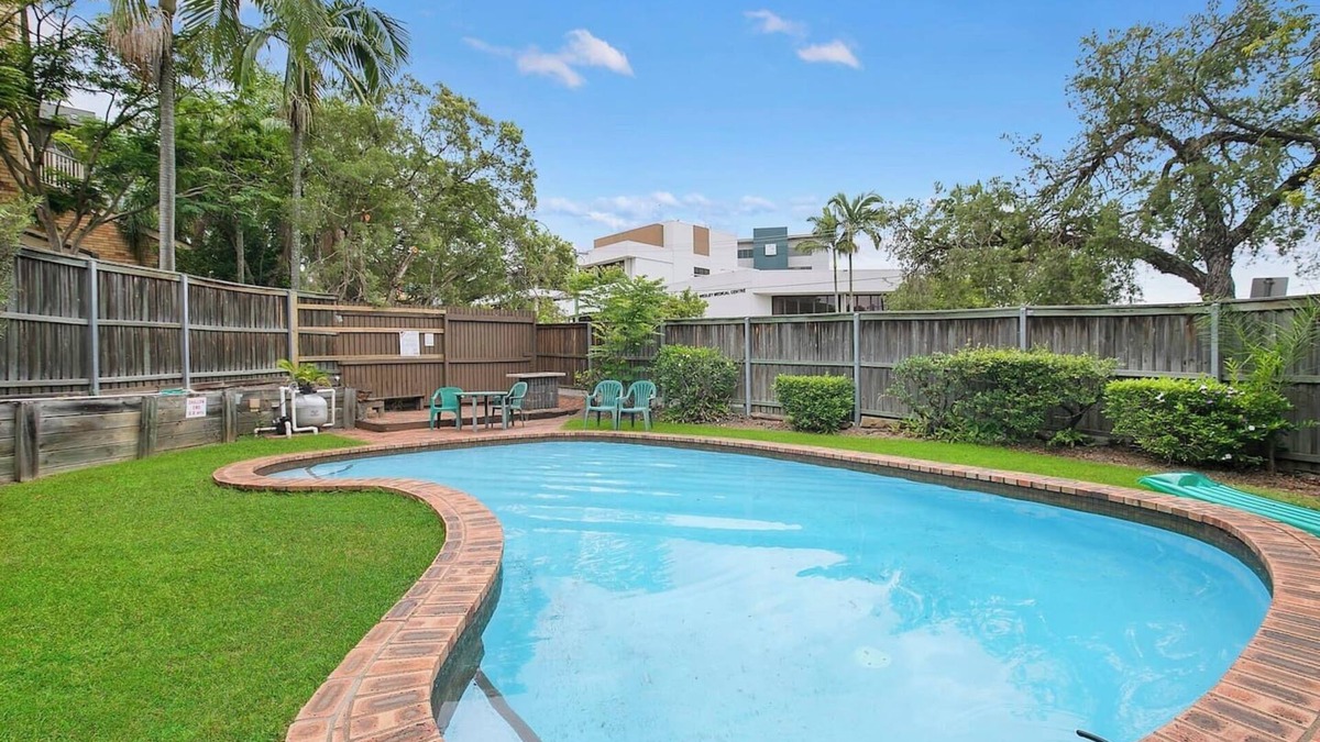 Auchenflower Apartment | The Poolside Perch A Breezy Balcony Gem