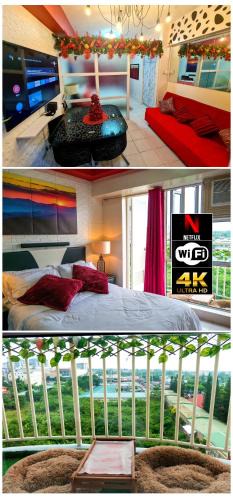 San Jose Apartment | The Red Keep Condotel Tagaytay Cityland Prime Residences with 55in 4k TV & Netflix