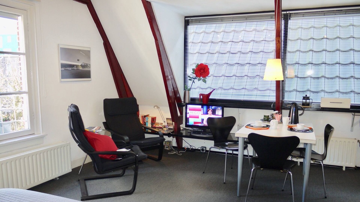 Vondelbuurt Apartment | The Red Studio Apartment Palamedes