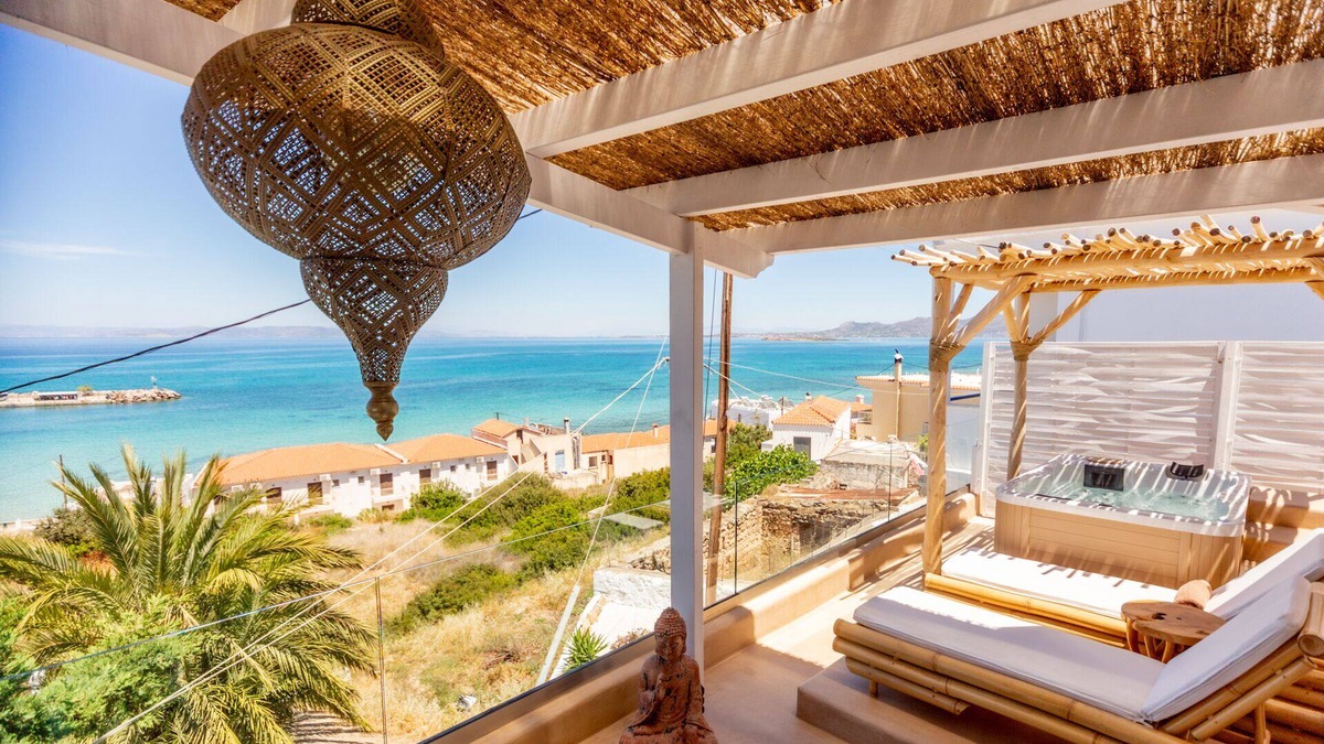 Milos House | The Roof Top View