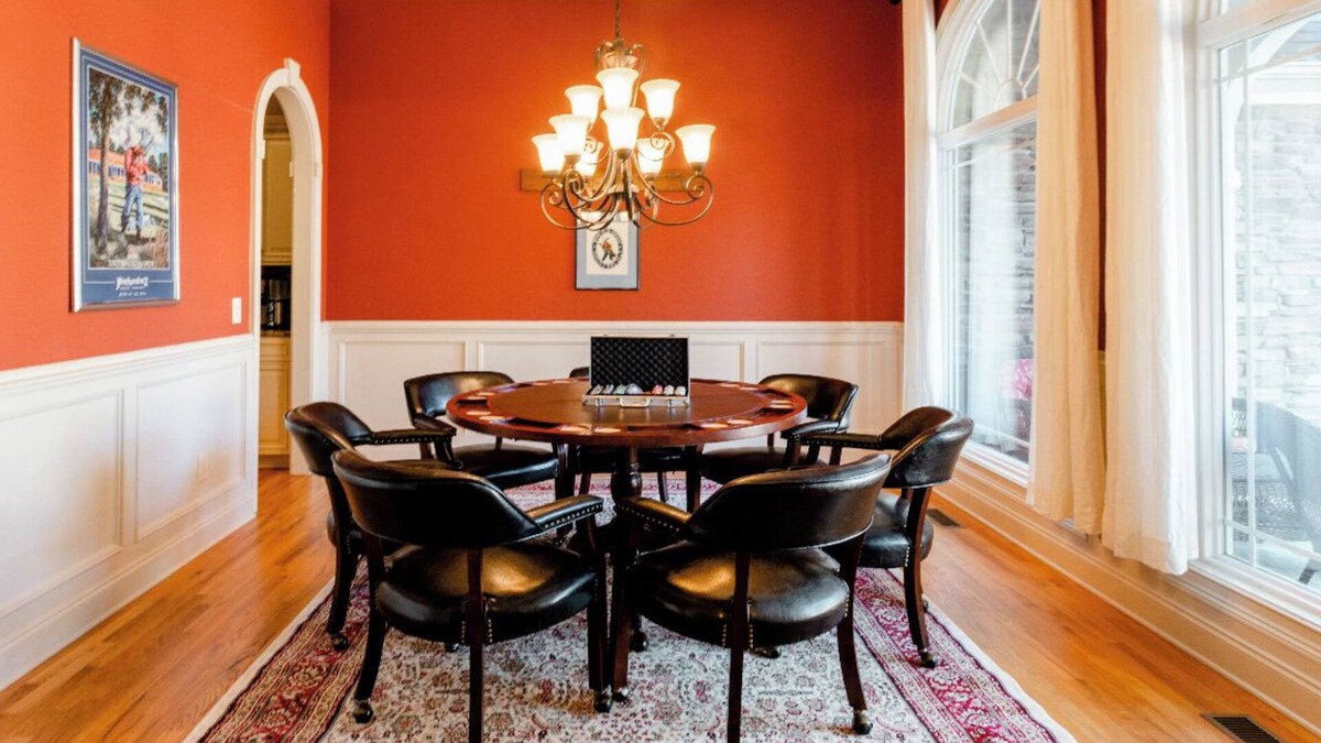 Pinehurst House | The Ross Retreat with hot tub and card table in Pinehurst