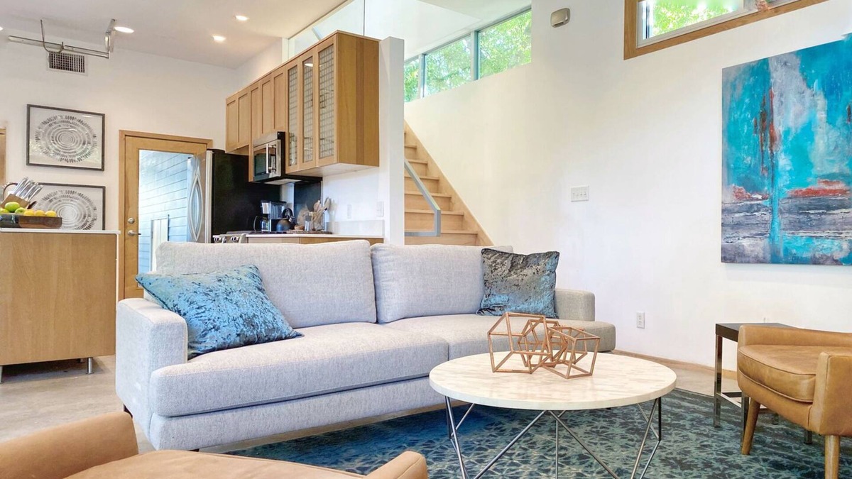 Galindo Apartment | The Sojourn by Lodgewell | Chic Architectural Gem