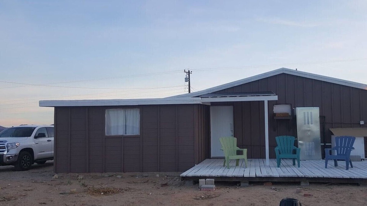 Wonder Valley Cabin | The Wolf House Cabin with fenced 5 acres and a Watch Tower