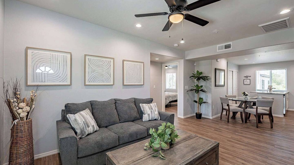 Amphi Apartment | This centrally located 2 bedroom 2 bathroom is fully remodeled with electric vehicle charging on site