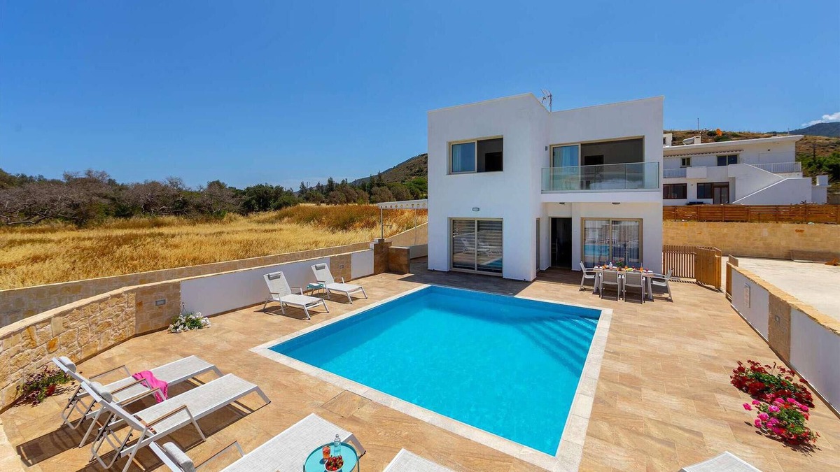 Pomos House | This fantastic, air-conditioned beachfront property is a perfect getaway for holiday makers wanting