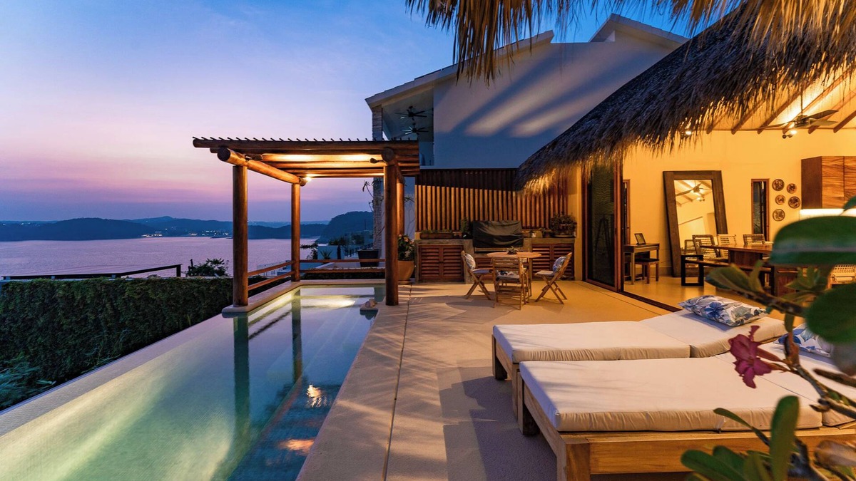 Santa Maria Huatulco Villa | Three King Suites, Private Pool, Massage Room & Panoramic Ocean Views