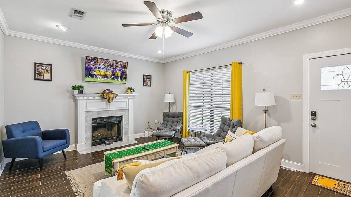 Highlands - Perkins House | Tiger's Den 🐯 4.5 mile to LSU, Games, Sleeps 8