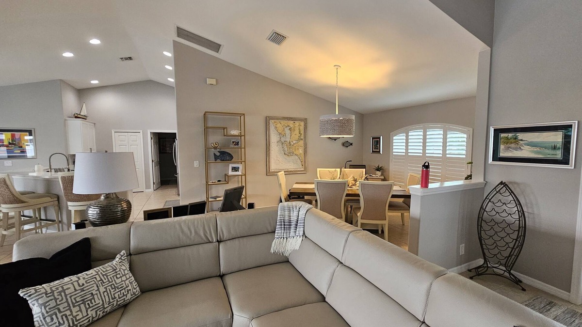Edgewater House | Tiki Hut on Canal w/Gulf Access, Heated Pool Lanai 12 min. to PGD Airport