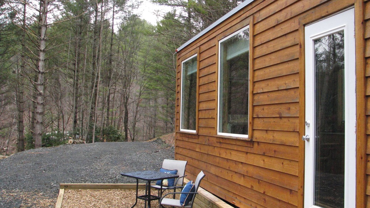 West Jefferson House | Tiny House On Wheels across from New River