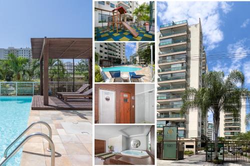 Jacarepagua Apartment | TOP BARRA OLÍMPICO! FARMASI ARENA - PARQUE AQUÁTICO MARIA LENK - ARENAS OLÍMPICAS - RIO CENTRO - GARAGEM - PORTARIA 24h - PISCINA - SAUNA - PARQUINHO INFANTIL - AR CONDICIONADO SALA E QUARTOS - TV com STREAMING, Wi-Fi