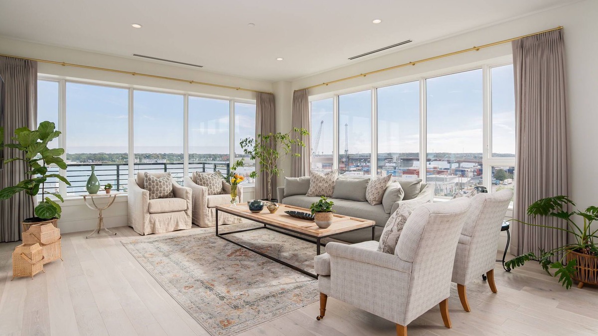 Portland Condo | TOP-FLOOR PENTHOUSE at Hobson's Landing. Sweeping views of Portland's Harbor.