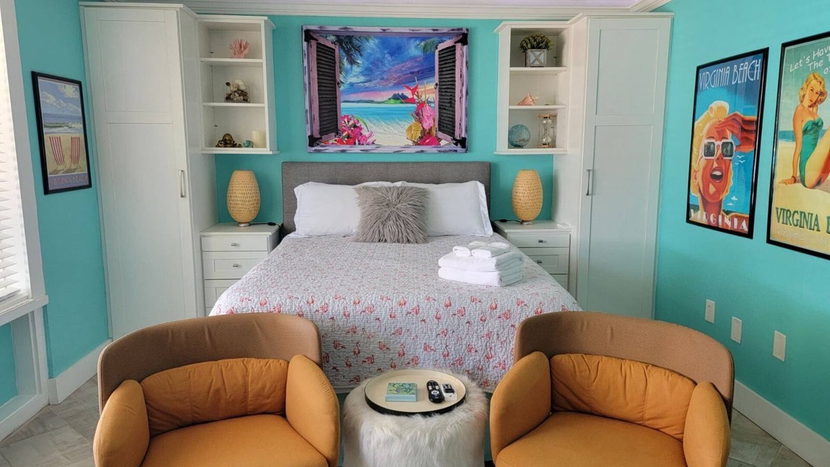 Northeast Virginia Beach Apartment | Top location modern beach studio! Walk to the beach, shops, restaurants, w/Pool