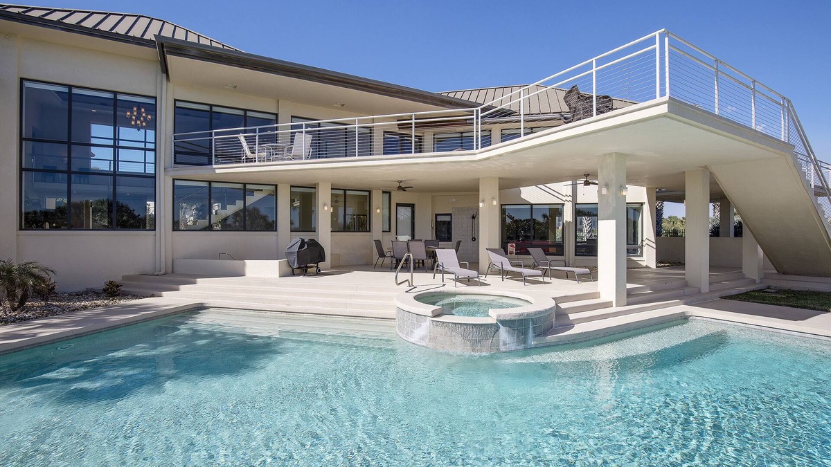 Coronado Shores House | Top Luxury Home in NSB! Pool, Hot Tub, Beach Boardwalk, Mini Gym,