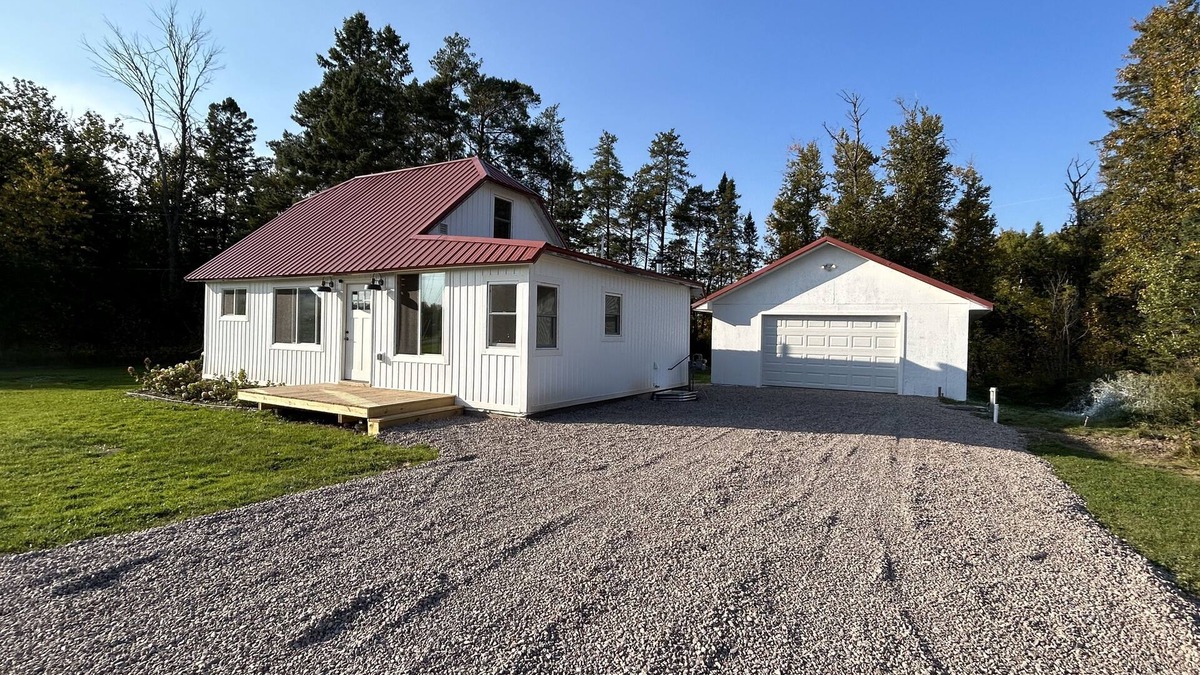 Rudyard Cabin | Totally remodeled cabin, a street from the snowmobile/ORV trail with parking.