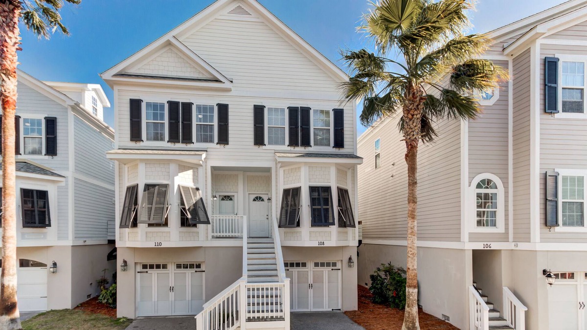 Waters Edge House | Townhouse with marsh and river views, shared pool, & outdoor shower