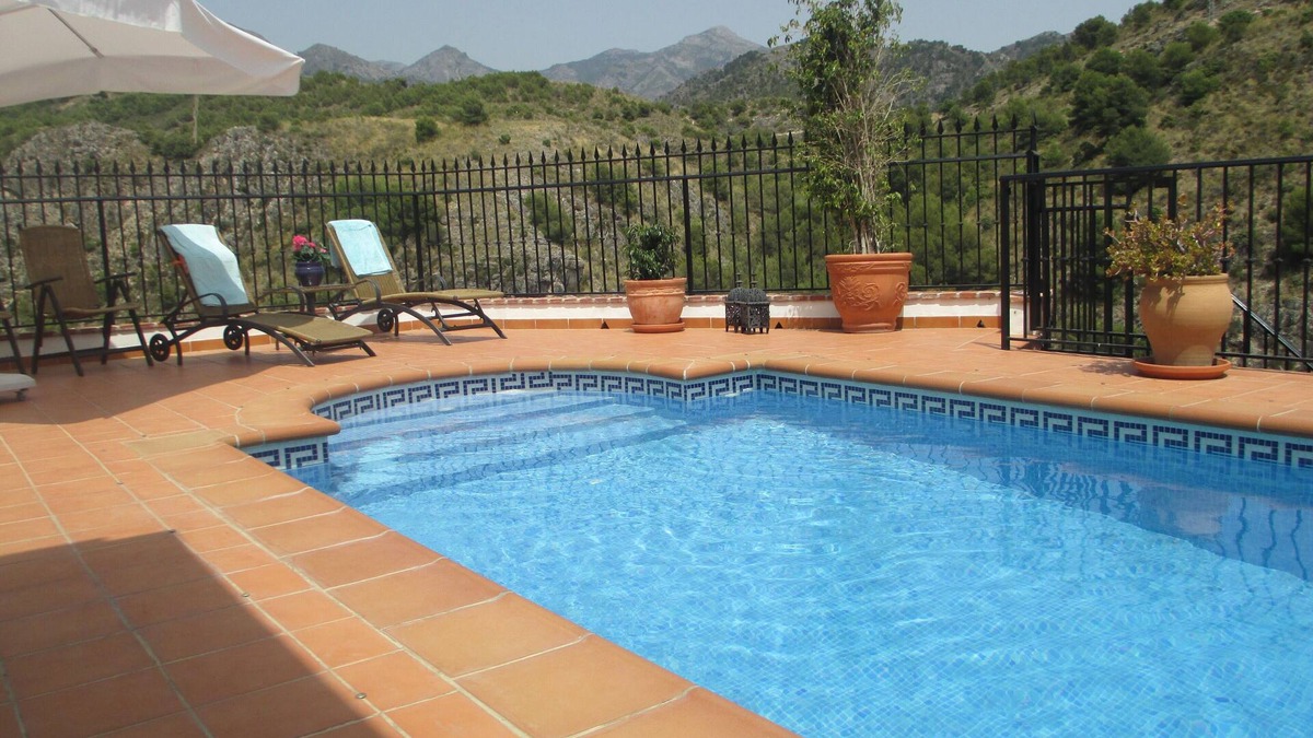 Frigiliana House | Townhouse with private pool, stunning mountain and sea views
