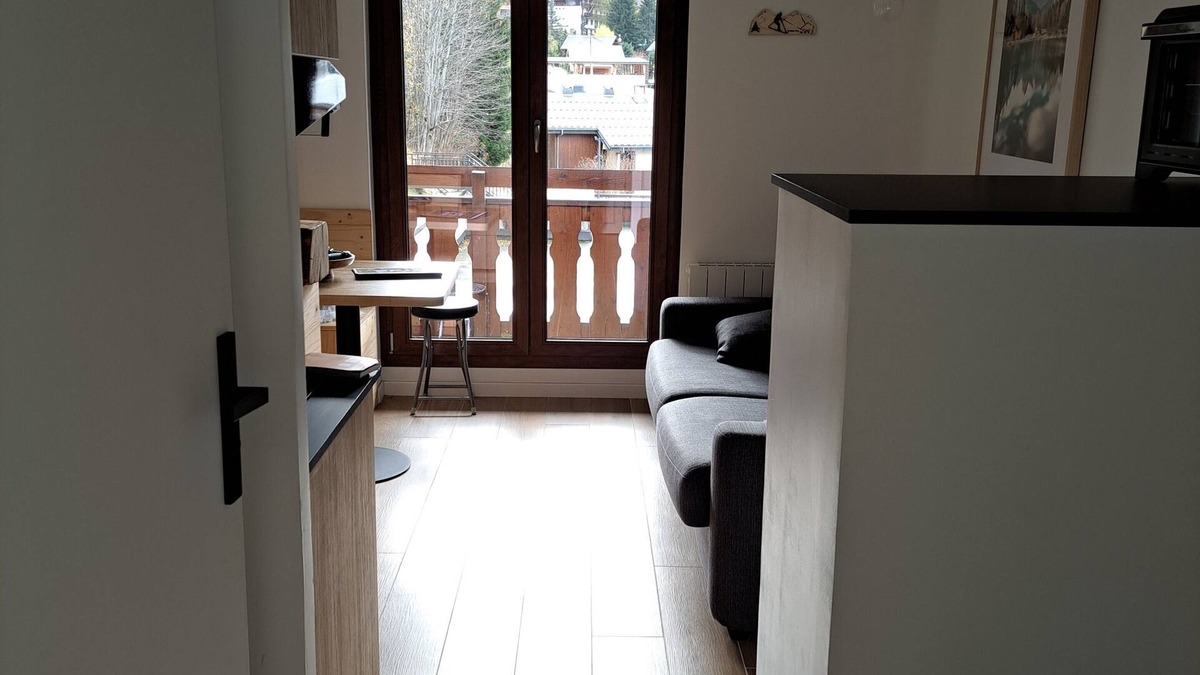 Chatel Apartment | Très Beau Studio Refait à Neuf Avec Garage Privé et Balcon à 3 mns du Centre