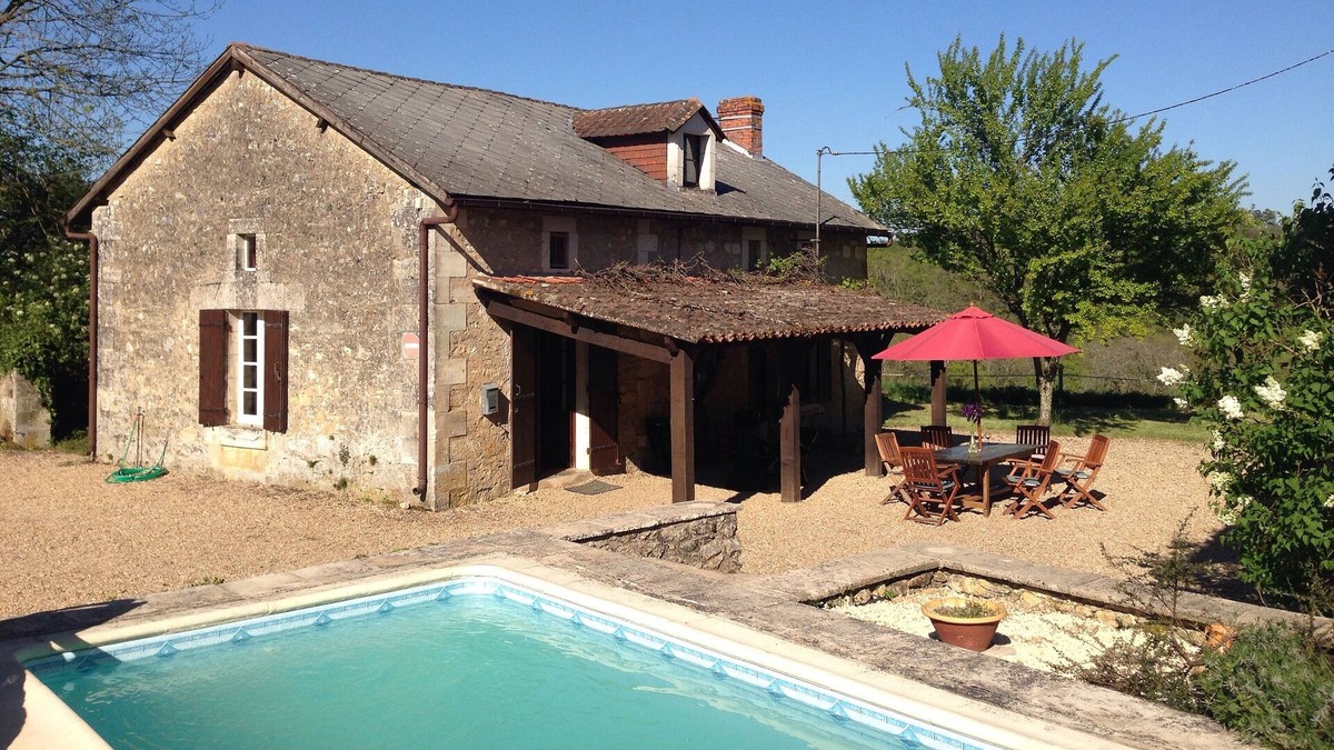 La Chapelle-Faucher Other | Traditional farmhouse with private small pool and 1/2 acre garden, with woodland