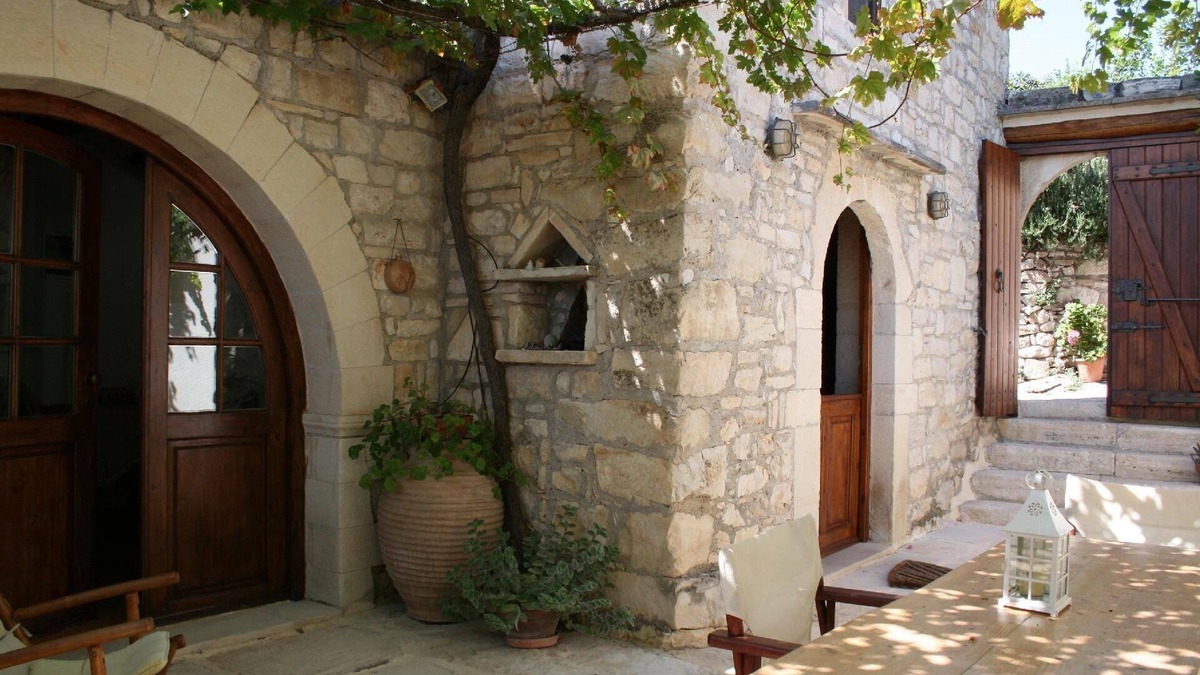 Douliana House | Traditional house Filippa with fireplace