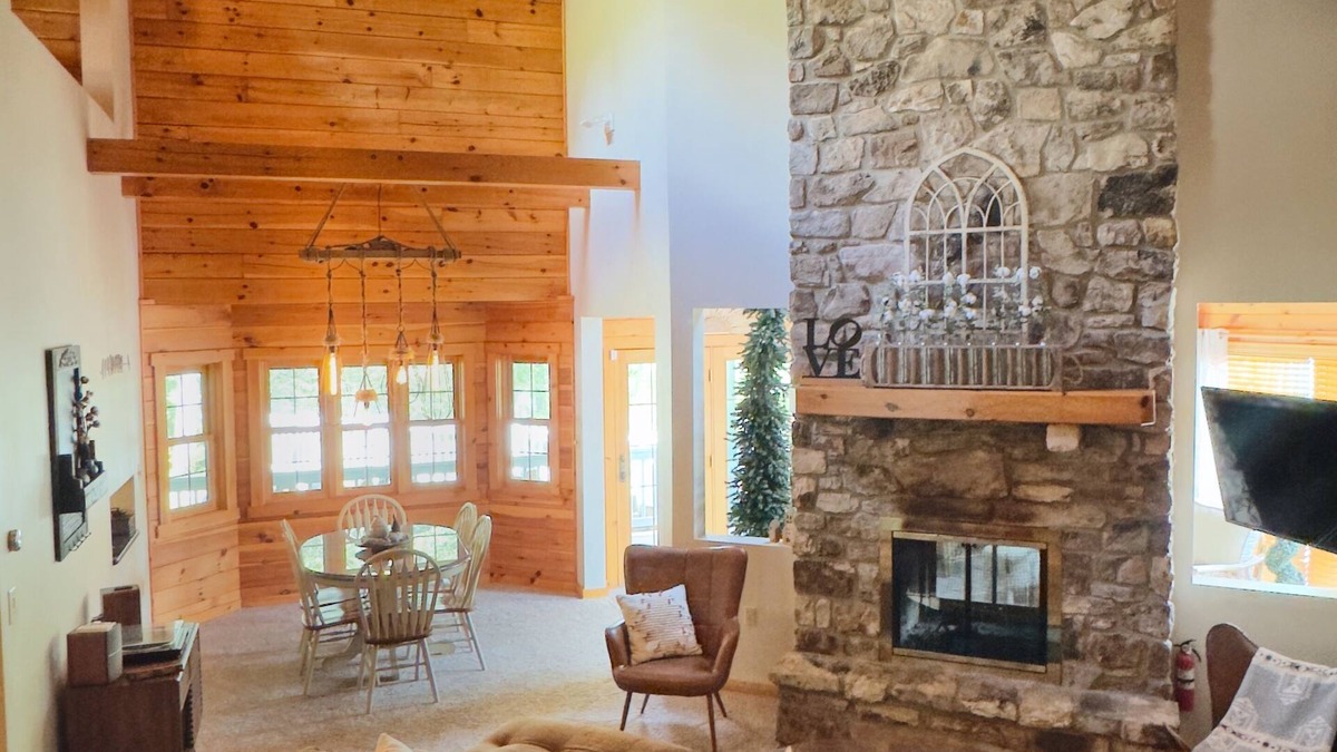 Lairdsville Cabin | Tranquil, Boho Cabin Retreat overlooking Lake