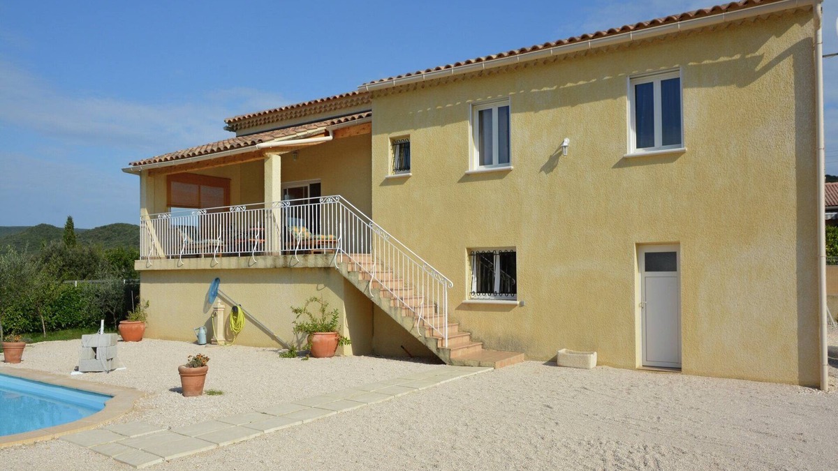 Saint-Laurent-de-Carnols Villa | Tranquil Villa with Pool View