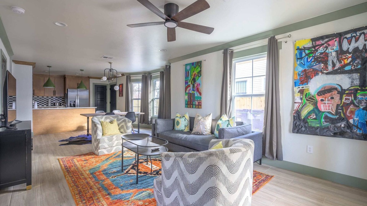 Central Oklahoma City House | Traxler House - featuring local artist Traxler
