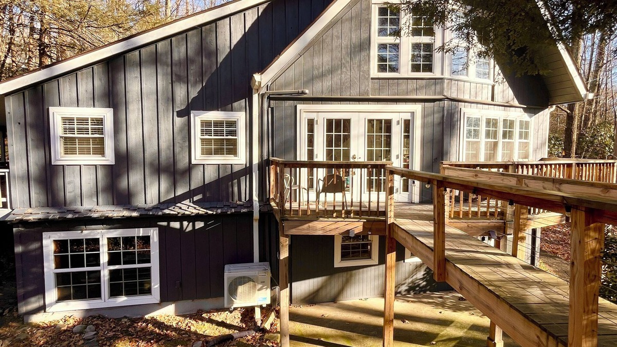 Cresco Ski Chalet | Treehouse Chalet w/Hot Tub, overlooking a creek on 6 acres