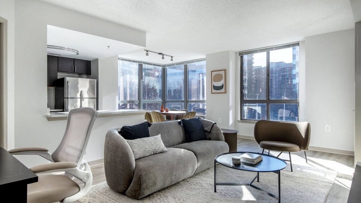 Bethesda Apartment | Trendy Bethesda 2BR w/Doorman & Pool, nr Metro & Dining, by Blueground