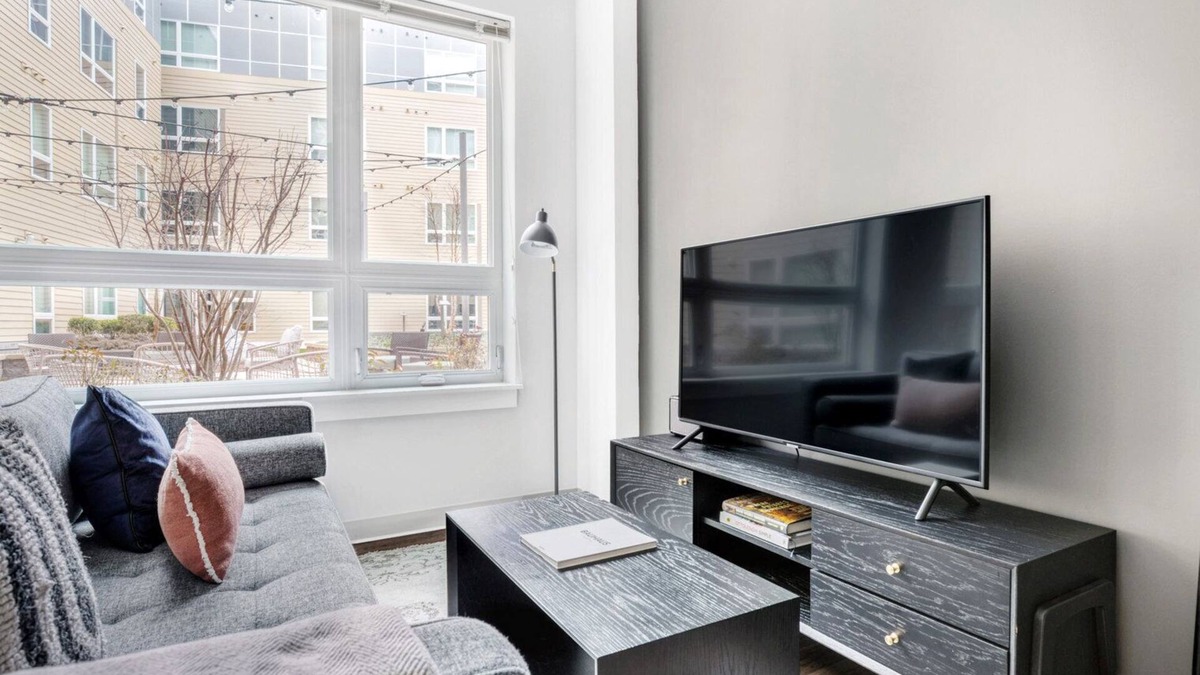 St. Elizabeth's Apartment | Trendy Brighton Studio w/W/D, Gym, near T, Shops + Dining, by Blueground