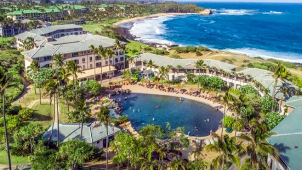 Poipu Resort | Tropical 2BR Partial Ocean View Villa at The Point at Poipu
