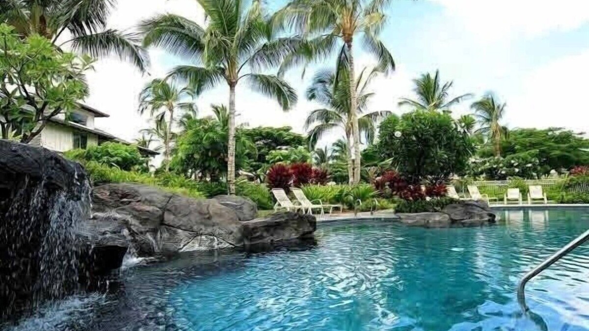 Kamuela Condo | Tropical Ground Floor Unit at Mauna Lani Palm Villas w/Beach Club Access