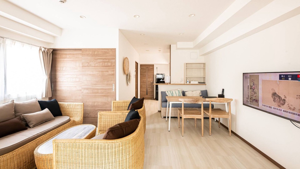 Hakata-ku Apartment | Twin Room with 2 Double Beds Quadruple Room/Fukuoka Fukuoka