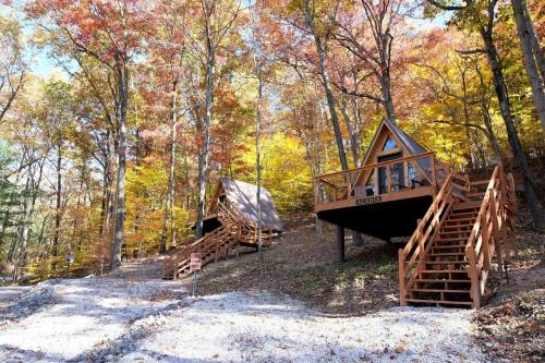 Scio Ski Chalet | Two People A-frame Ideal to Reconnect with Nature in Ohio