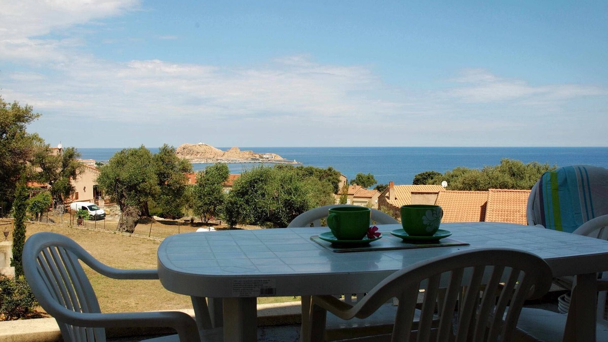 L'Ile-Rousse Apartment | TWO PIECES SEA VIEW AND PORT LARGE TERRACE