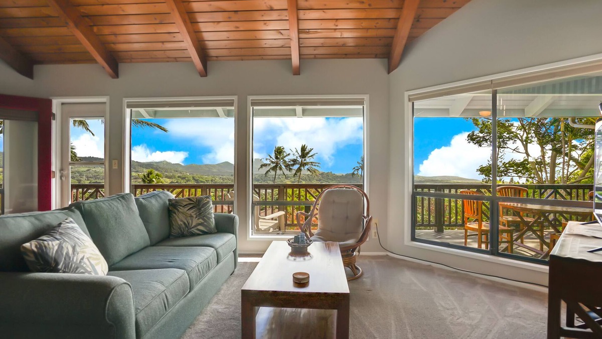 Kalaheo House | Two-story house with wraparound lanai, WiFi, amazing views