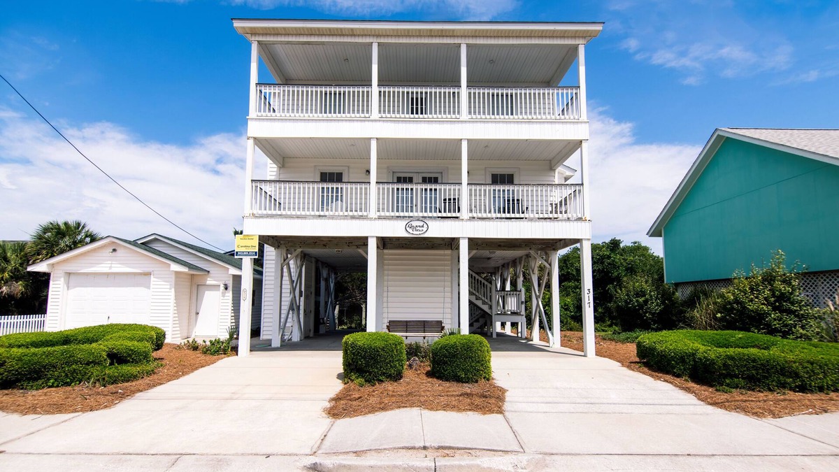 Edisto Island House | Two Story Second Row Home w/Ocean Views; Cable TV/WiFi; Elevator For a Fee