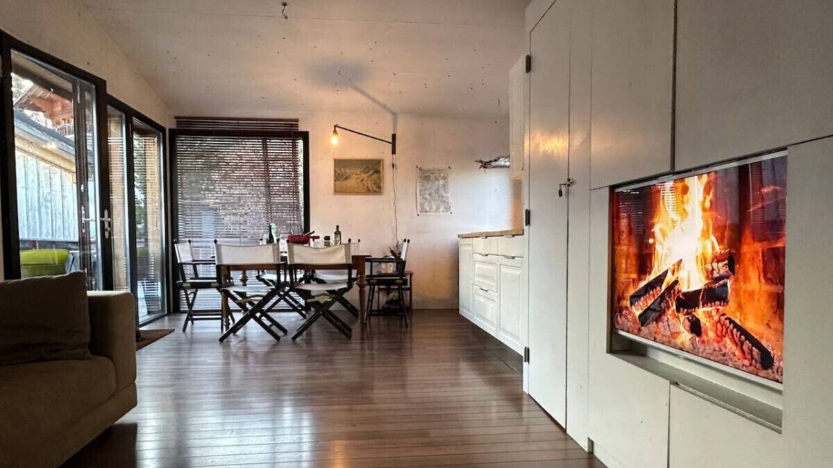 Gsteig Cabin | Two tiny houses that offer scenic tranquility and family fun.