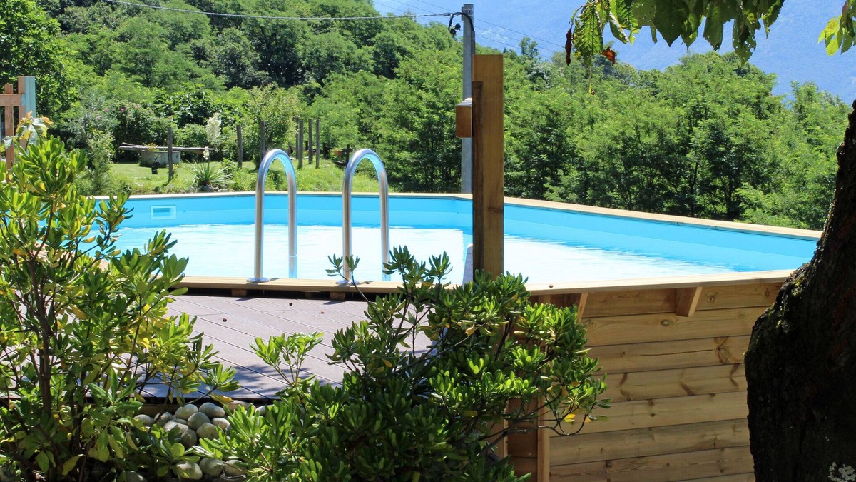 Sorico House | Typical rustico with garden and wonderful view of Lake Como and pool