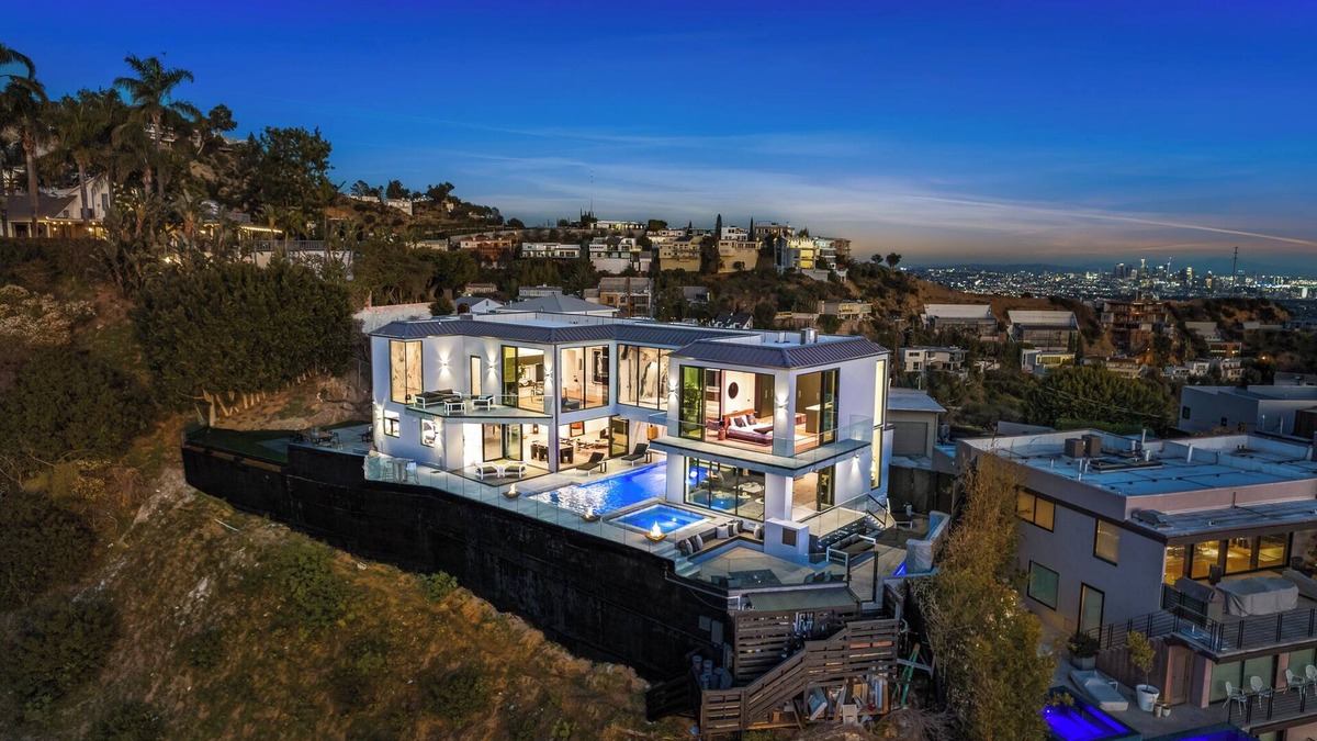 Hollywood Hills West House | “Ultimate 8M Escape –Views, Waterfall, Fire Features & Pure Luxury”
