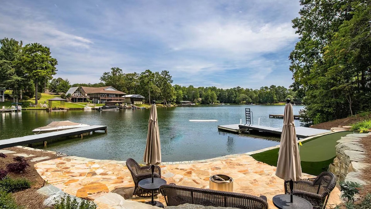 Eclectic House | Ultra spacious 5-bedroom waterfront home with 2 private docks, Sleeps 16!