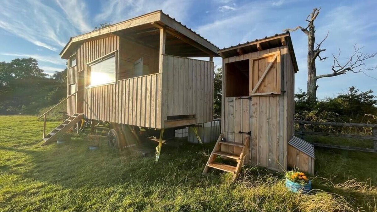Graffham Cabin | Unique Cabin with breathtaking views, outdoor bath, and private field. Sleeps 4