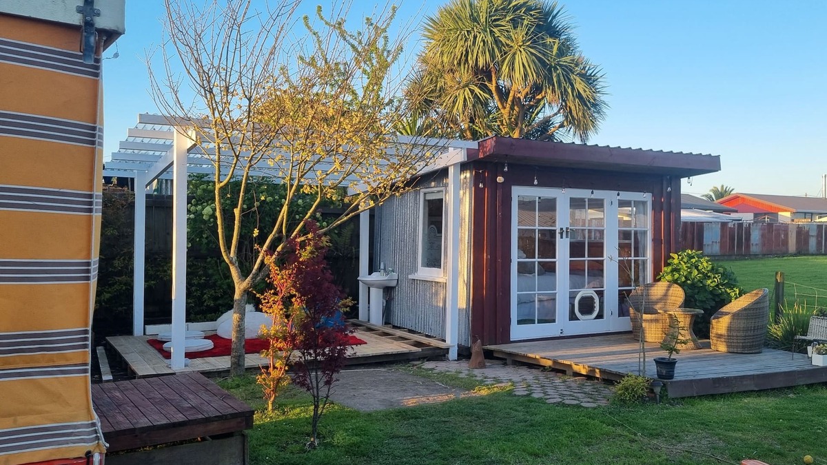 Westport Cottage | Unique, delightful Tiny Home with Alfresco living area including retro Poptop.