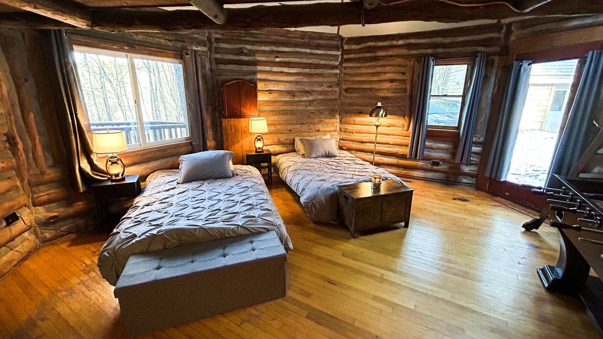Spencer Other | Unique forest vacation home on 70 acres of nature. A pond, creeks and more!
